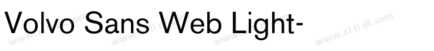 Volvo Sans Web Light字体转换